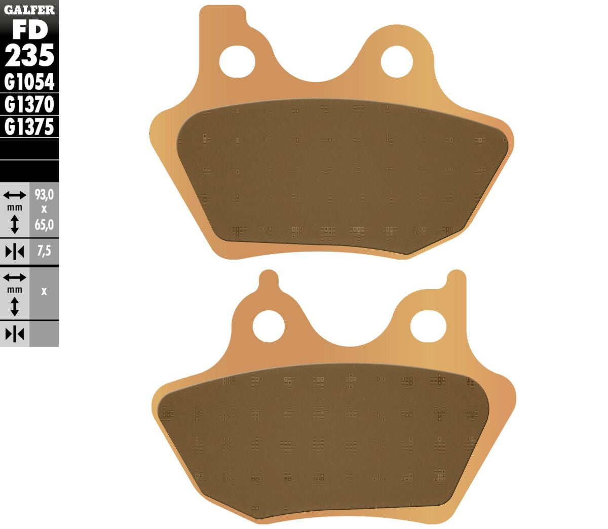 GALFER BRAKE PAD SINTERED SPORT FD235G1375