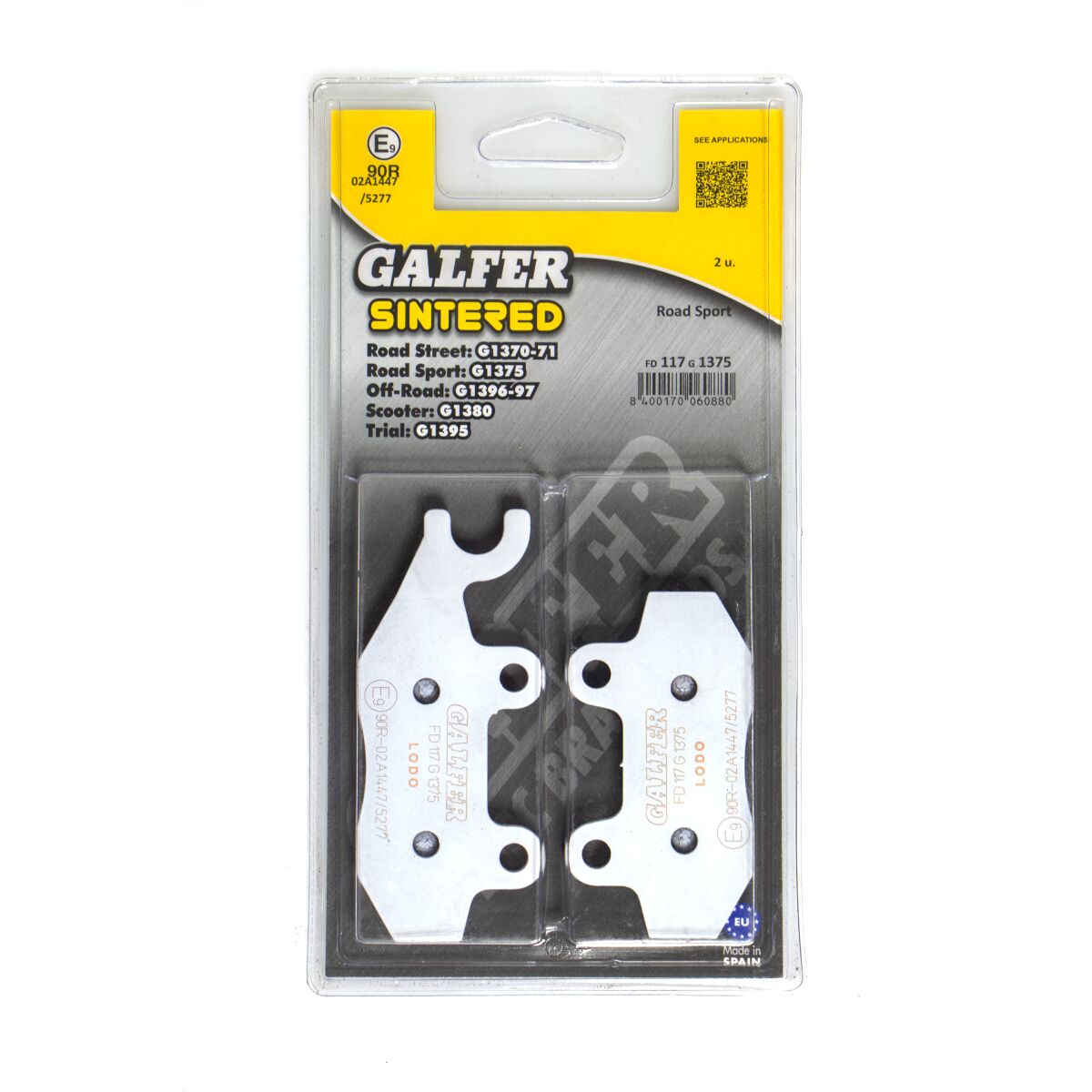 GALFER BRAKE PAD SINTERED SPORT FD117G1375