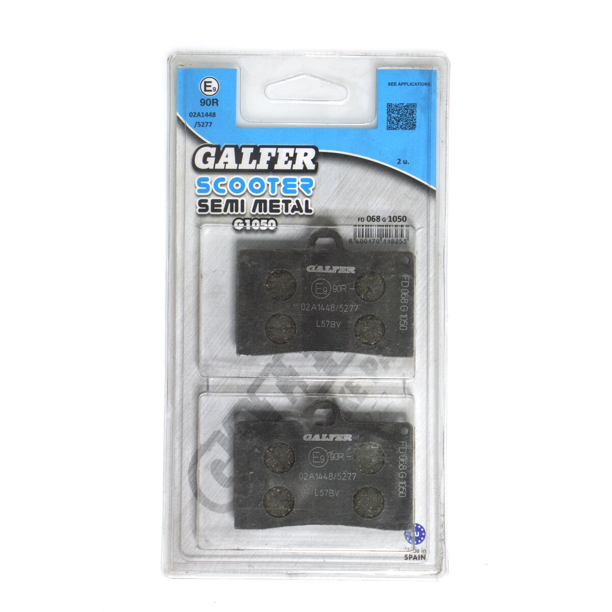 GALFER BRAKE PAD SEMI METALLIC SCOOTER FD068G1050