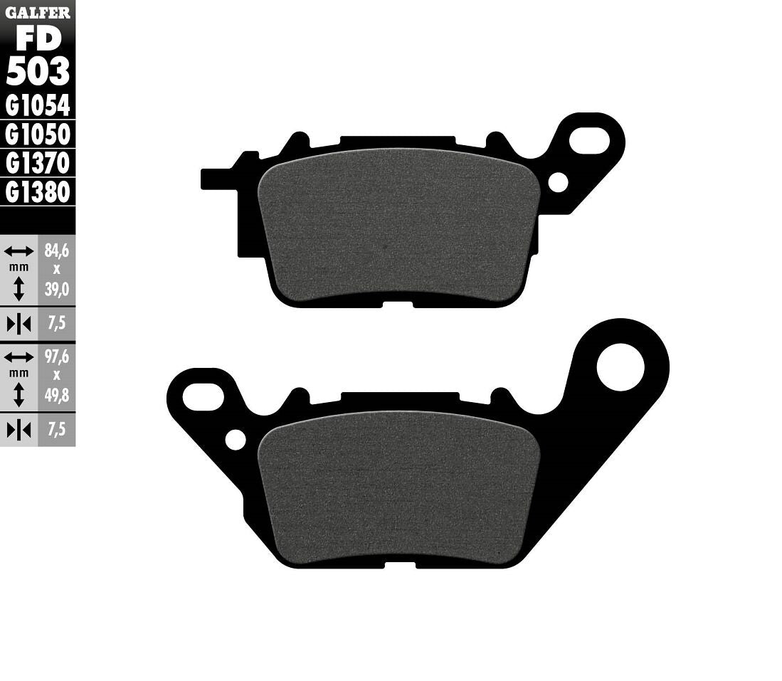 GALFER BRAKE PAD SEMI METALLIC SCOOTER FD503G1050