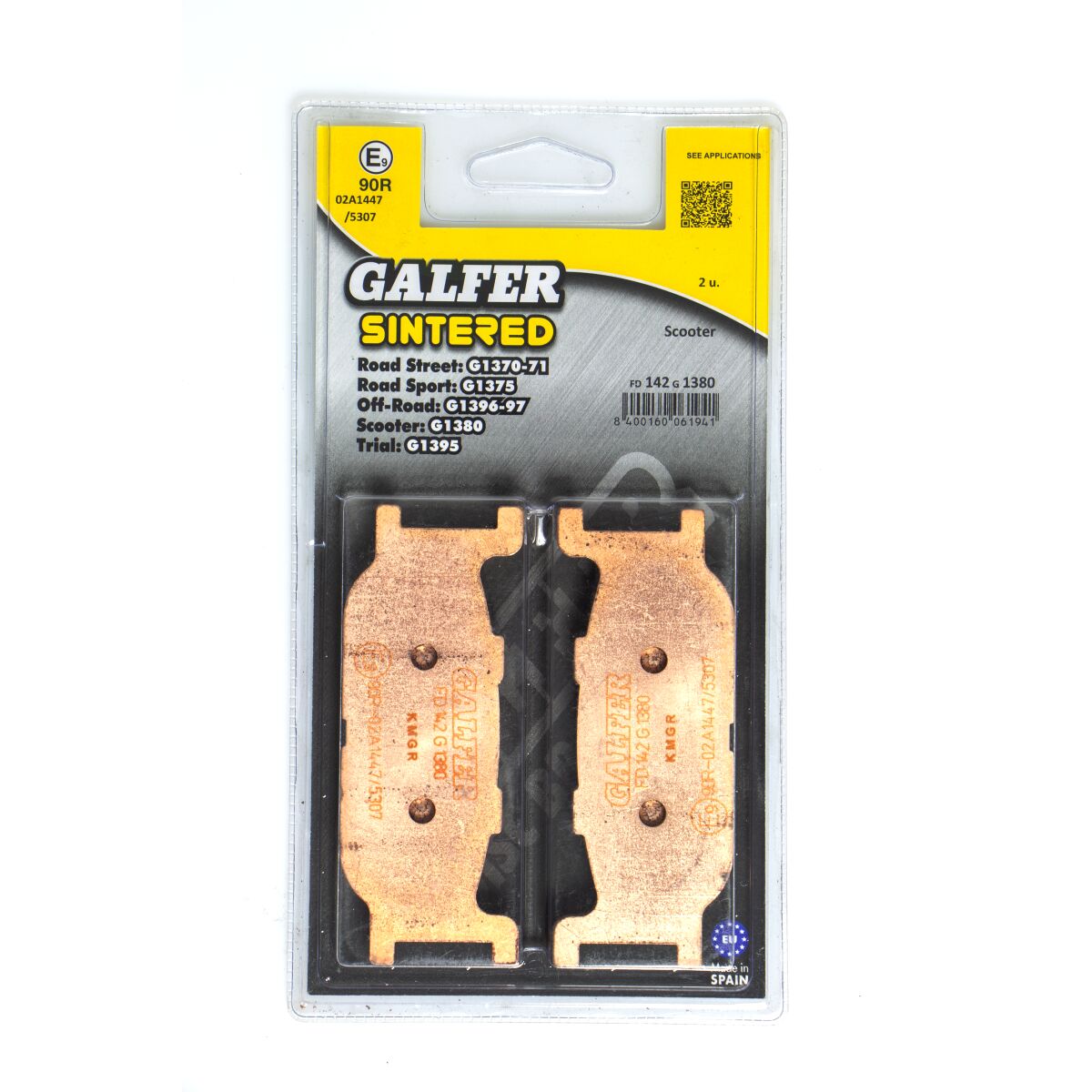 GALFER BRAKE PAD SINTERED SCOOTER FD142G1380