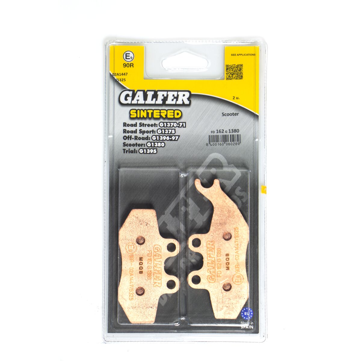 GALFER BRAKE PAD SINTERED SCOOTER FD162G1380