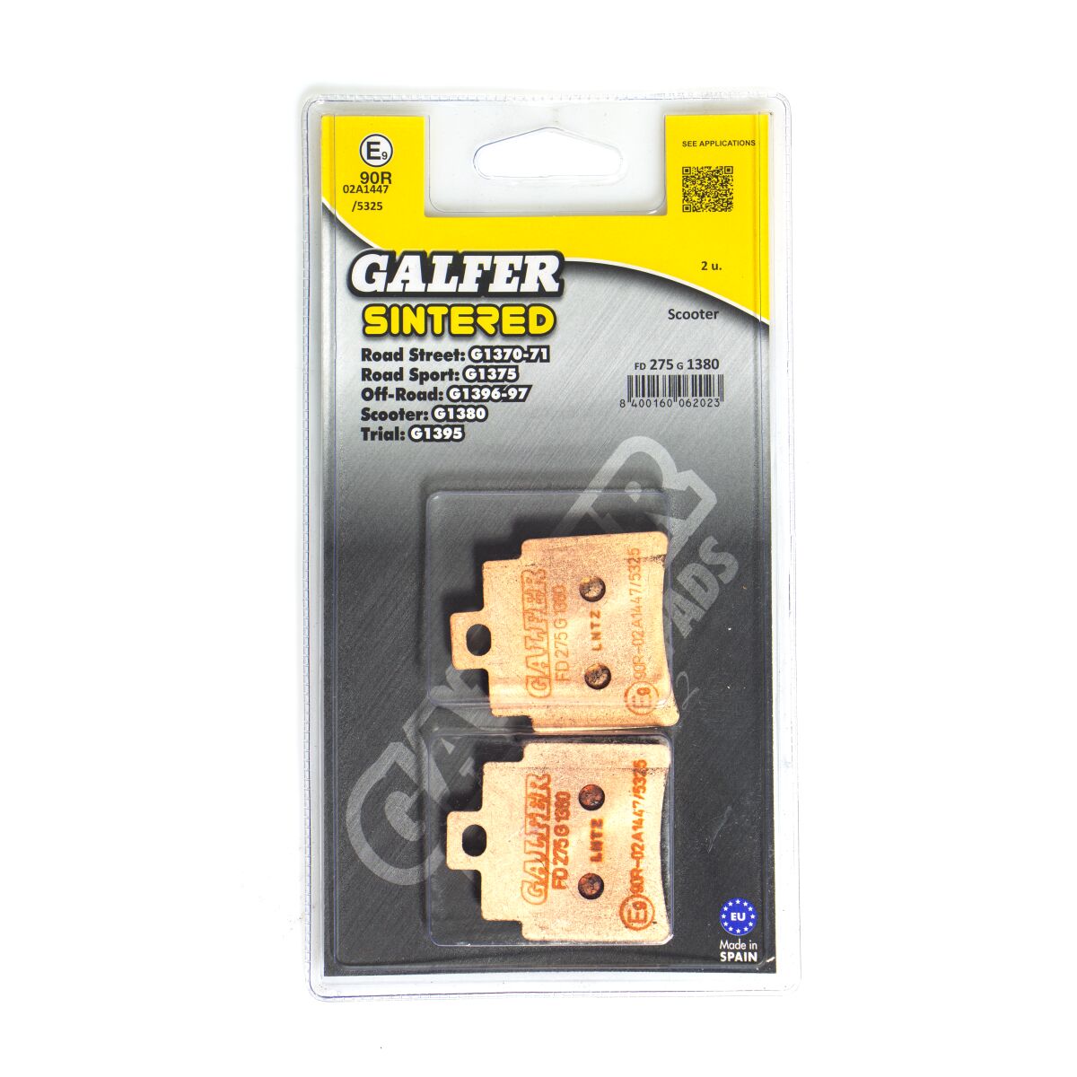 GALFER BRAKE PAD SINTERED SCOOTER FD275G1380