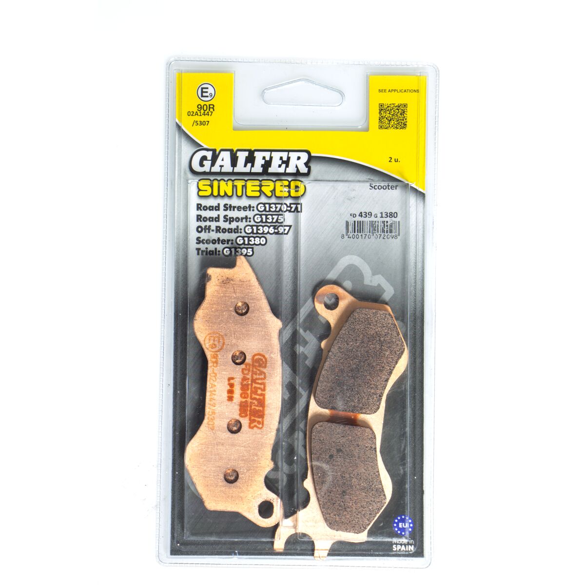 GALFER BRAKE PAD SINTERED SCOOTER FD439G1380
