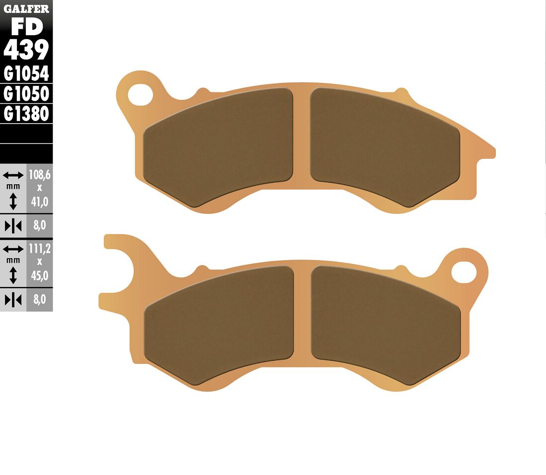 GALFER BRAKE PAD SINTERED SCOOTER FD439G1380