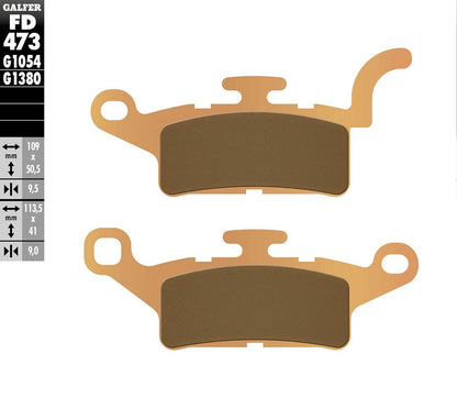 GALFER BRAKE PAD SINTERED SCOOTER FD473G1380