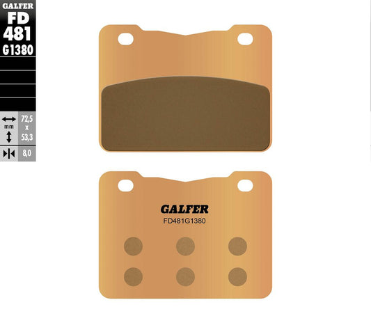 GALFER Brake Pad Sintered Scooter FD481G1380