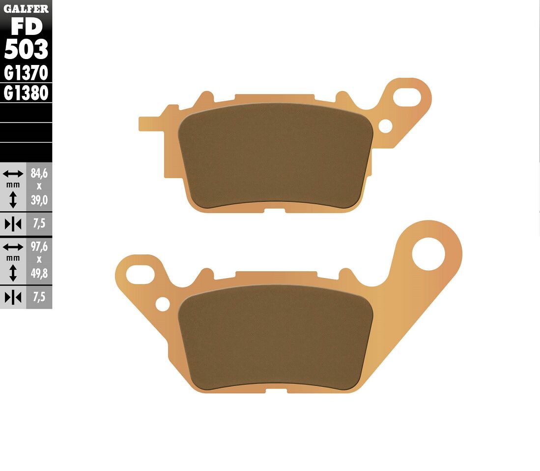 GALFER BRAKE PAD SINTERED SCOOTER FD503G1380