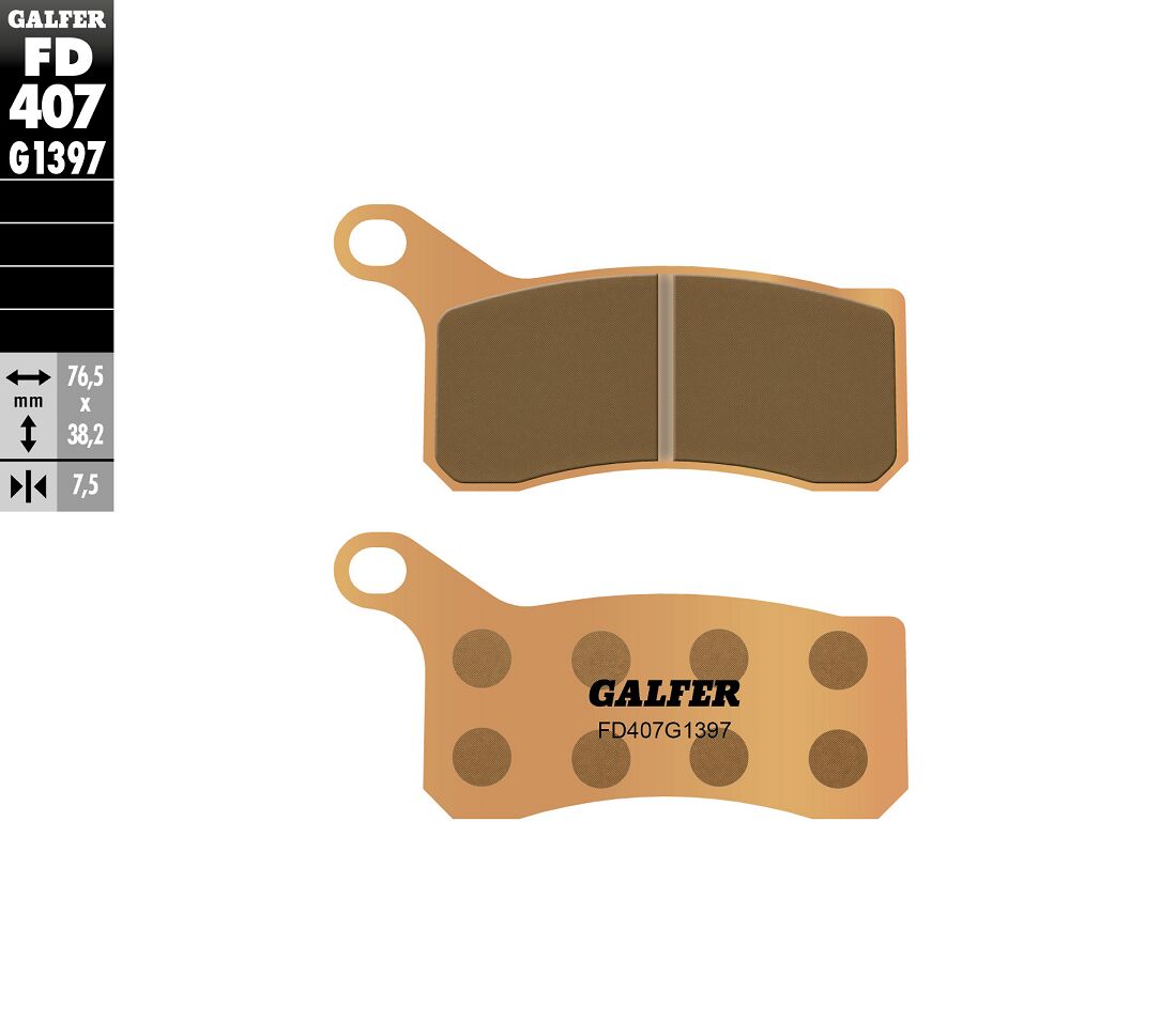 GALFER BRAKE PAD SINTERED ATV FD407G1397