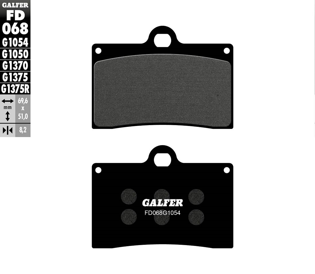 GALFER BRAKE PAD SEMI METAL FD068G1054