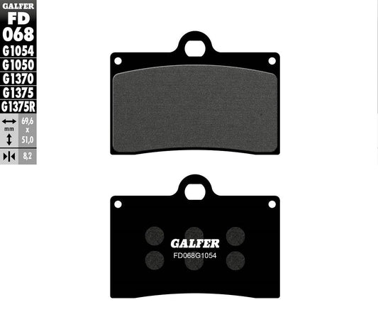 GALFER Brake Pad SEMI Metal FD068G1054