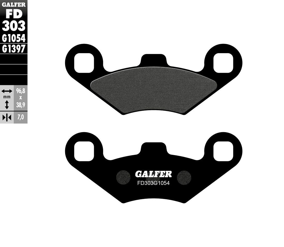 GALFER BRAKE PAD SEMI METAL FD303G1054