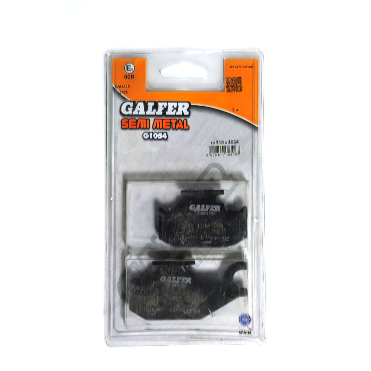 GALFER BRAKE PAD SEMI METAL FD318G1054