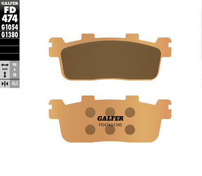 GALFER BRAKE PAD SINTERED SCOOTER FD474G1380