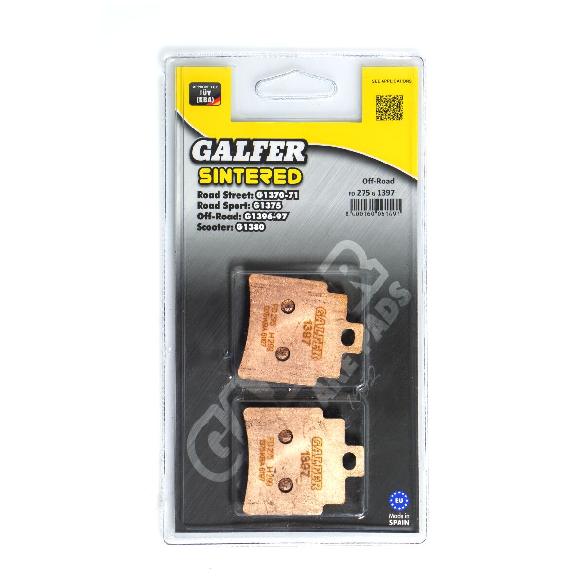 GALFER BRAKE PAD SINTERED ATV FD275G1397