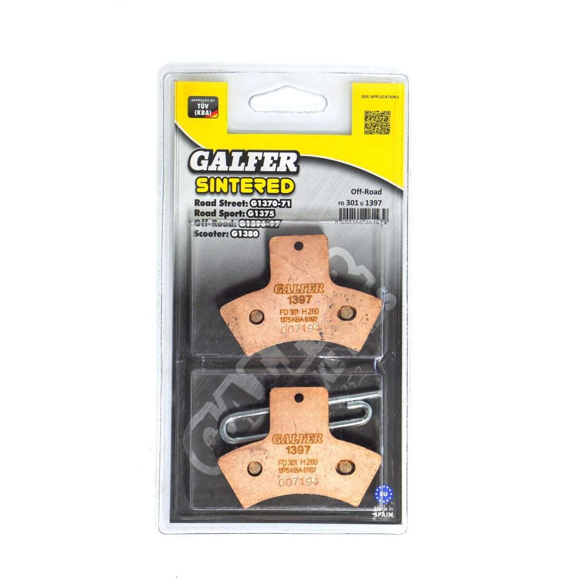 GALFER BRAKE PAD SINTERED ATV FD301G1397