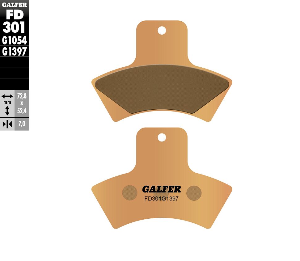 GALFER BRAKE PAD SINTERED ATV FD301G1397
