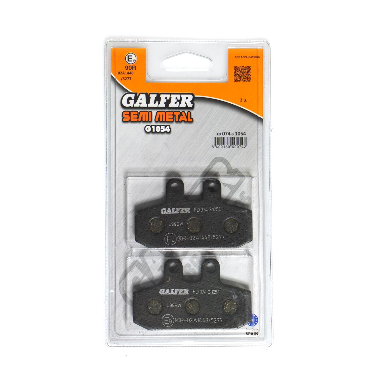 GALFER BRAKE PAD SEMI METAL FD074G1054