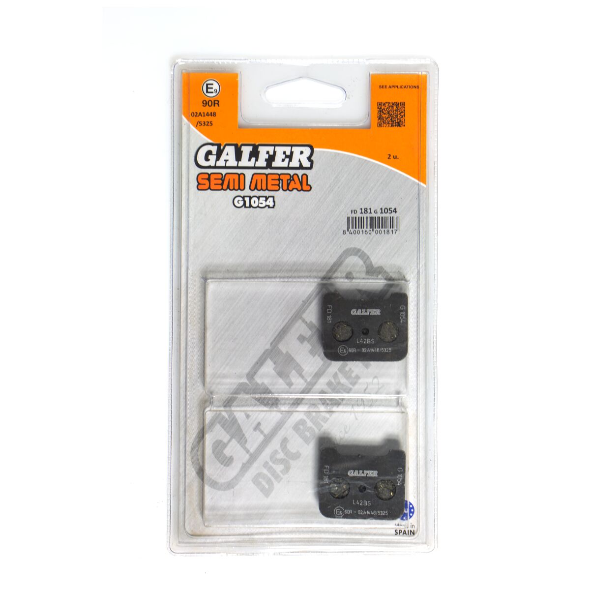 GALFER BRAKE PAD SEMI METALLIC FD181G1054