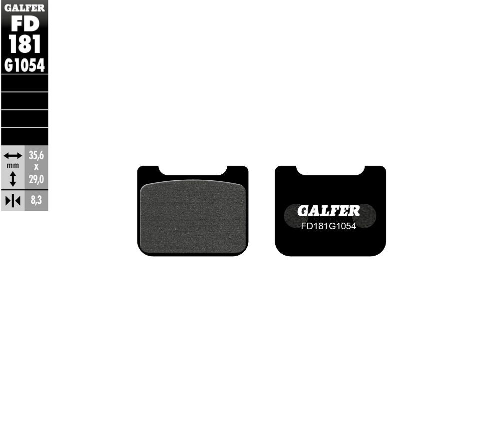 GALFER BRAKE PAD SEMI METALLIC FD181G1054