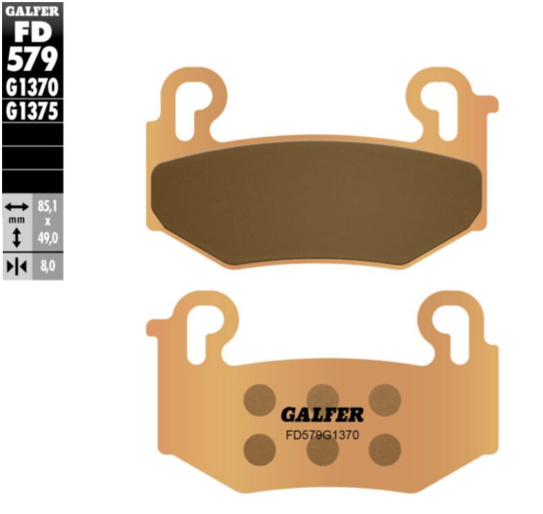 GALFER BRAKE PAD SINTERED RR FD597G1371