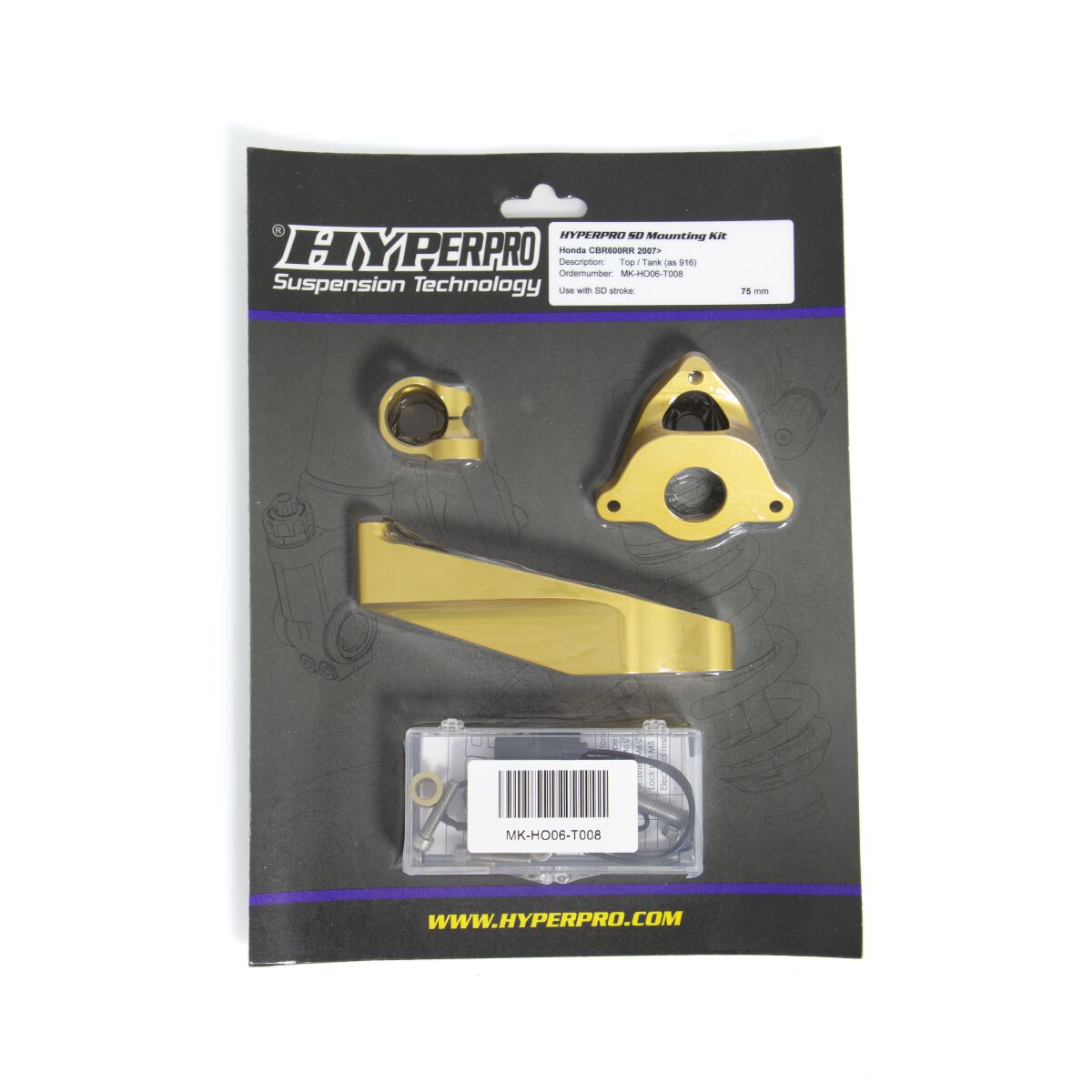HYPERPRO STEERING DAMPER MOUNTING KIT HONDA MK-HO10-T008