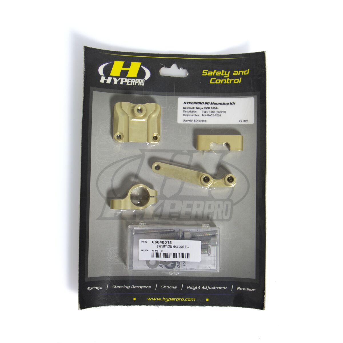 HYPERPRO STEERING DAMPER MOUNTING KIT KAWASAKI MK-KA02-T001