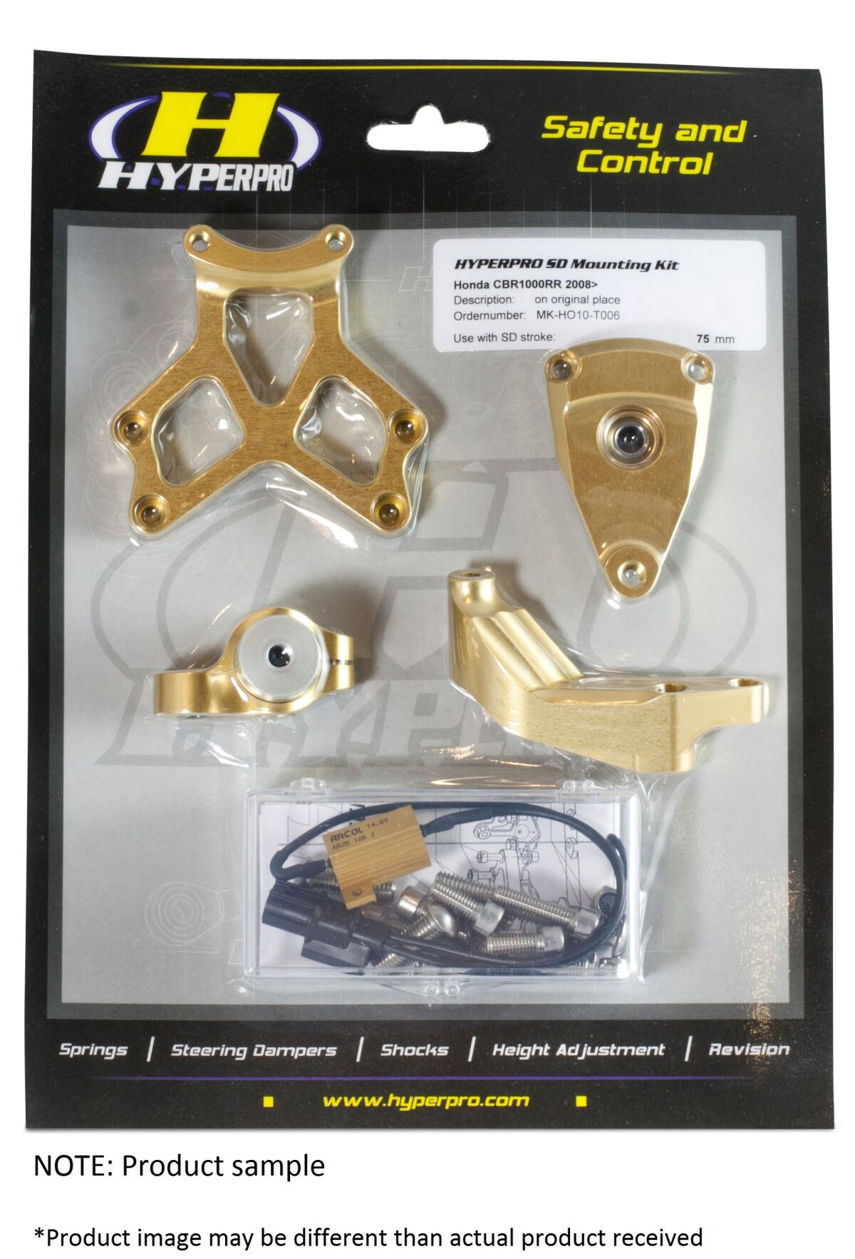 HYPERPRO STEERING DAMPER MOUNTING KIT KAWASAKI MK-KA06-B008