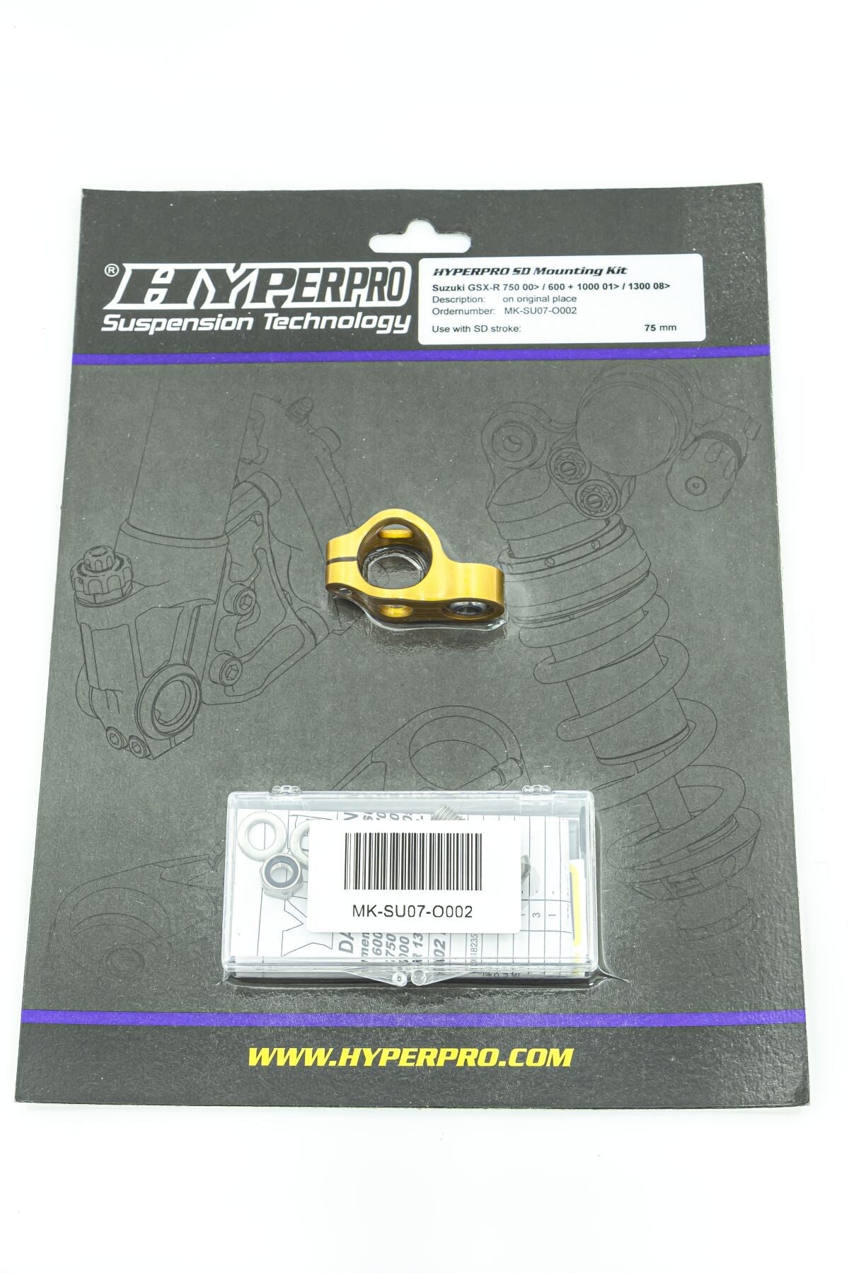 HYPERPRO STEERING DAMPER MOUNTING KIT SUZUKI MK-SU07-O002
