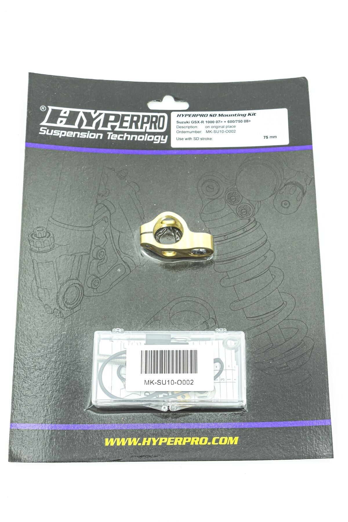 HYPERPRO STEERING DAMPER MOUNTING KIT SUZUKI MK-SU10-O002