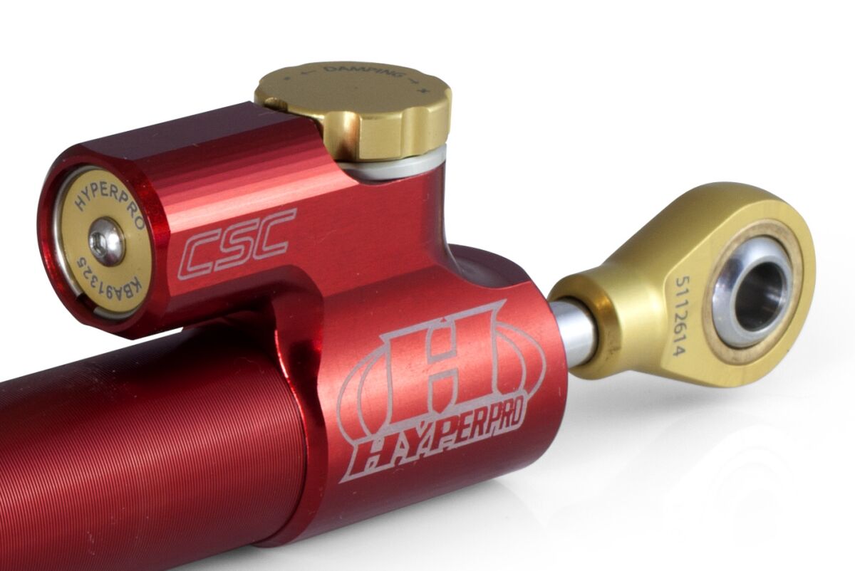 HYPERPRO CSC STEERING DAMPER 75MM LINEAR RED DS-075R-NL1