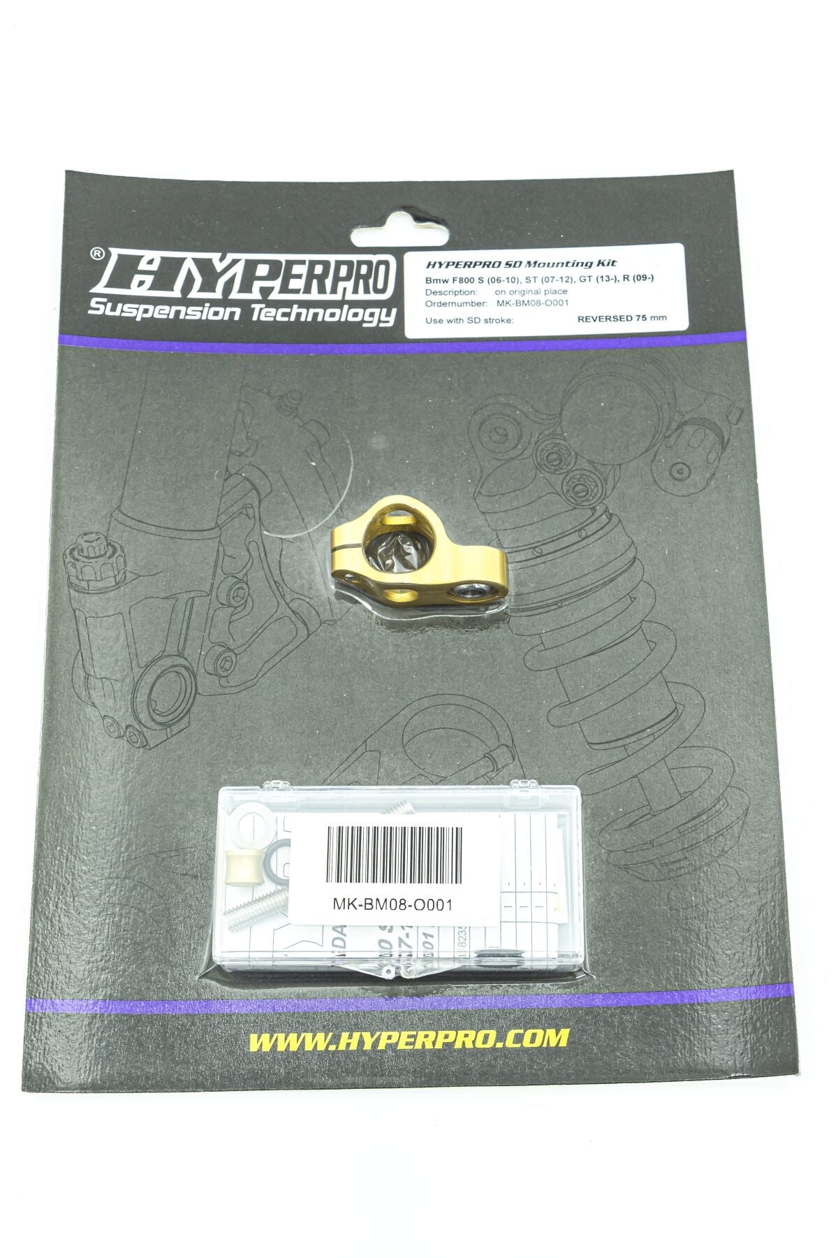 HYPERPRO STEERING DAMPER MOUNTING KIT BMW MK-BM08-O001