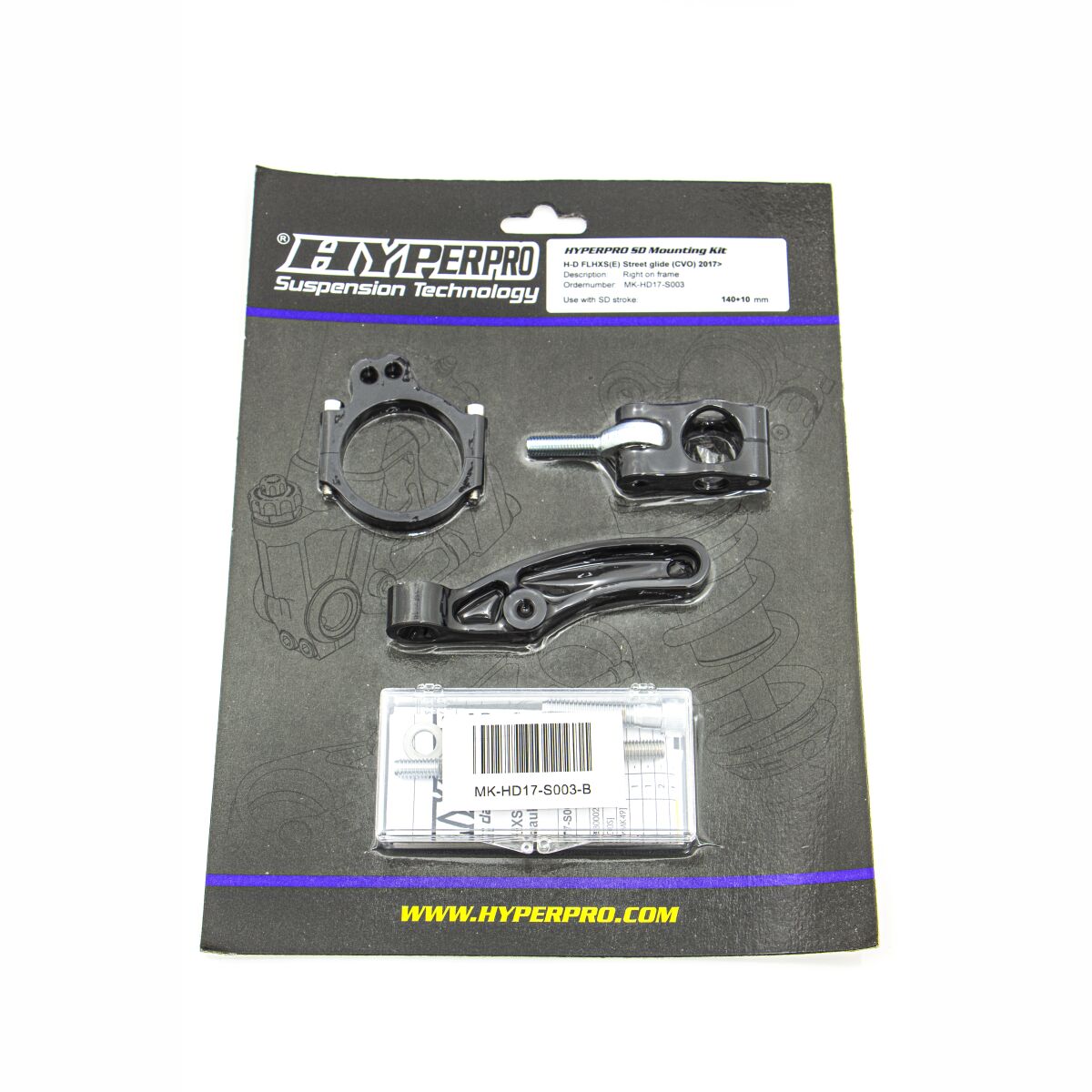 HYPERPRO SD MOUNT. KIT BLACK HD FLHXS(E MK-HD17-S003-B
