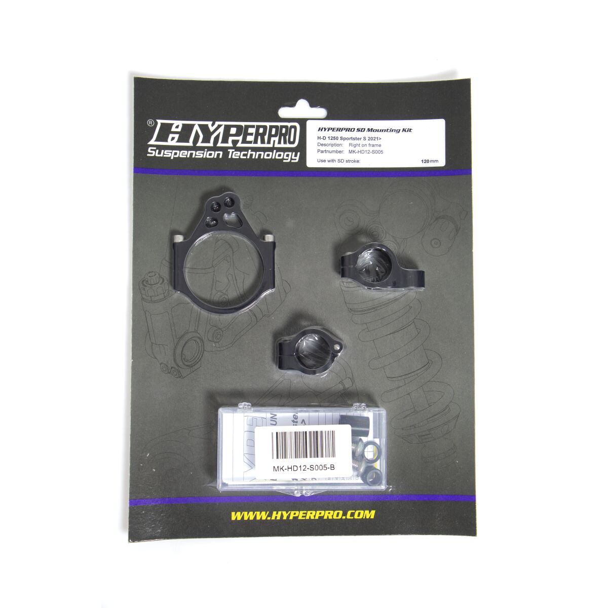 HYPERPRO SD MOUNT. KIT BLACK HD SPORTST MK-HD12-S005-B