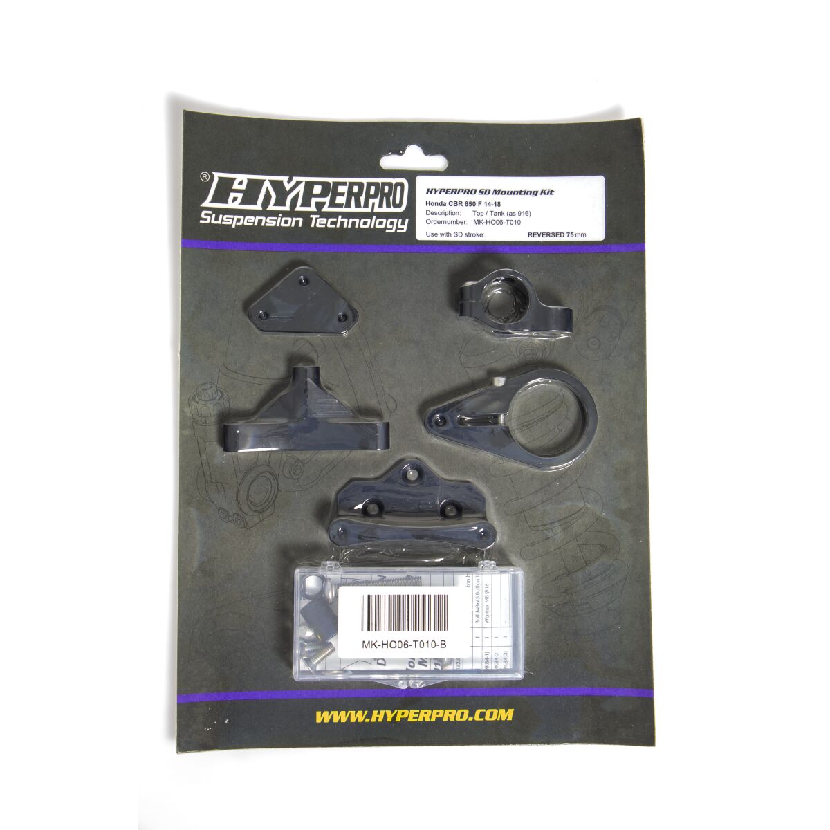 HYPERPRO SD MOUNT. KIT BLACK HONDA CBR MK-HO06-T010-B