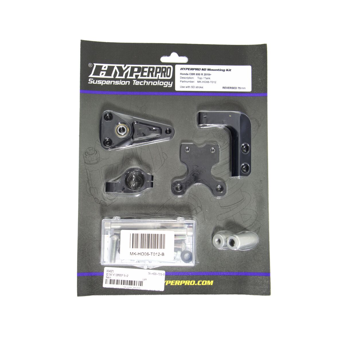 HYPERPRO SD MOUNT. KIT BLACK HONDA CBR MK-HO06-T012-B