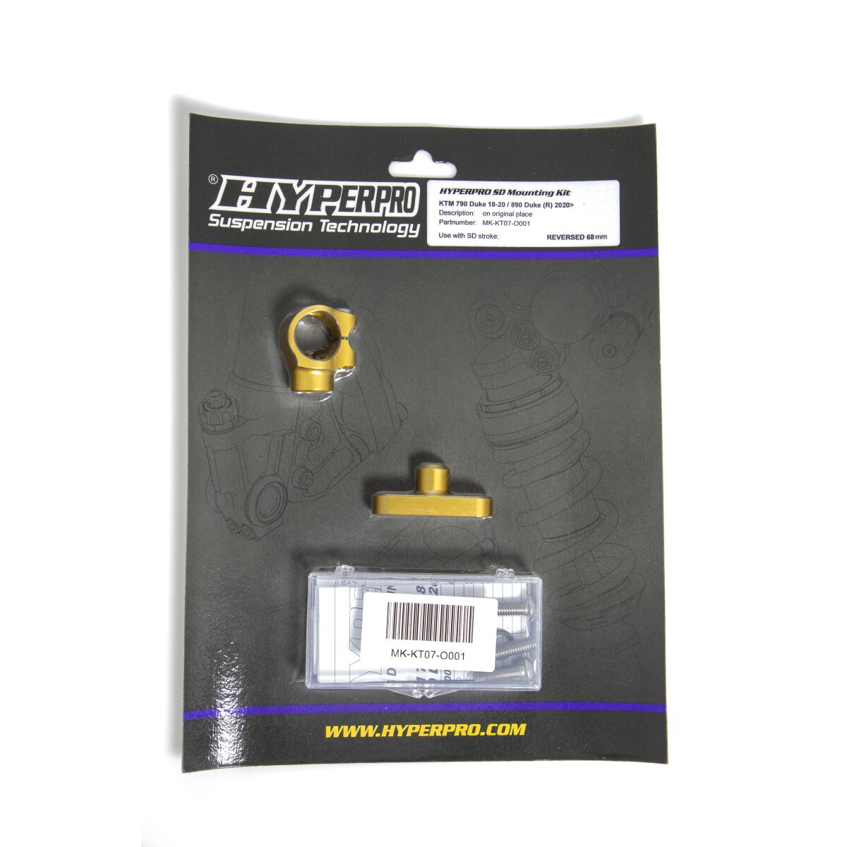 HYPERPRO SD MOUNT. KIT GOLD KTM 790/890 MK-KT07-O001