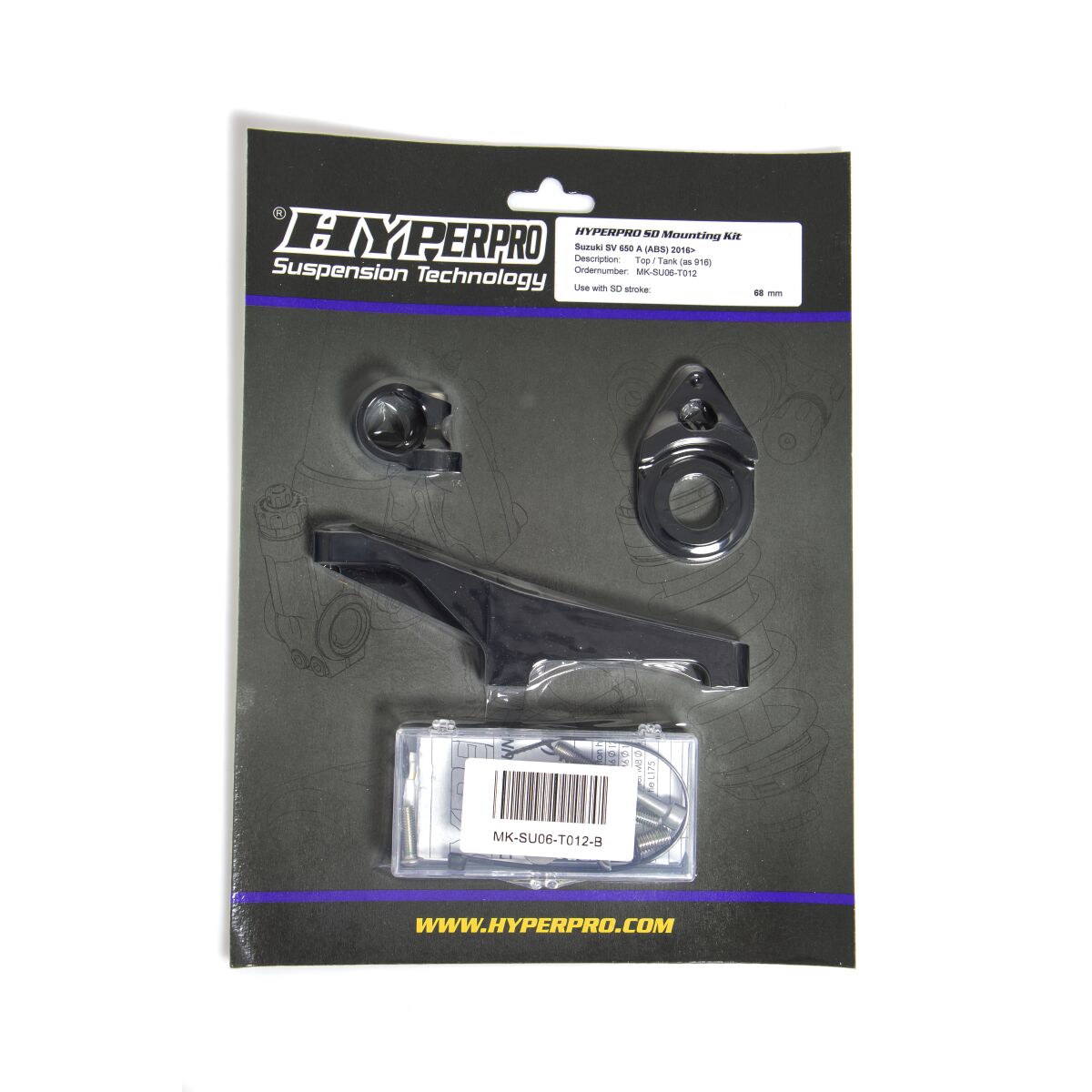 HYPERPRO SD MOUNT. KIT BLACK SUZUKI SV MK-SU06-T012-B