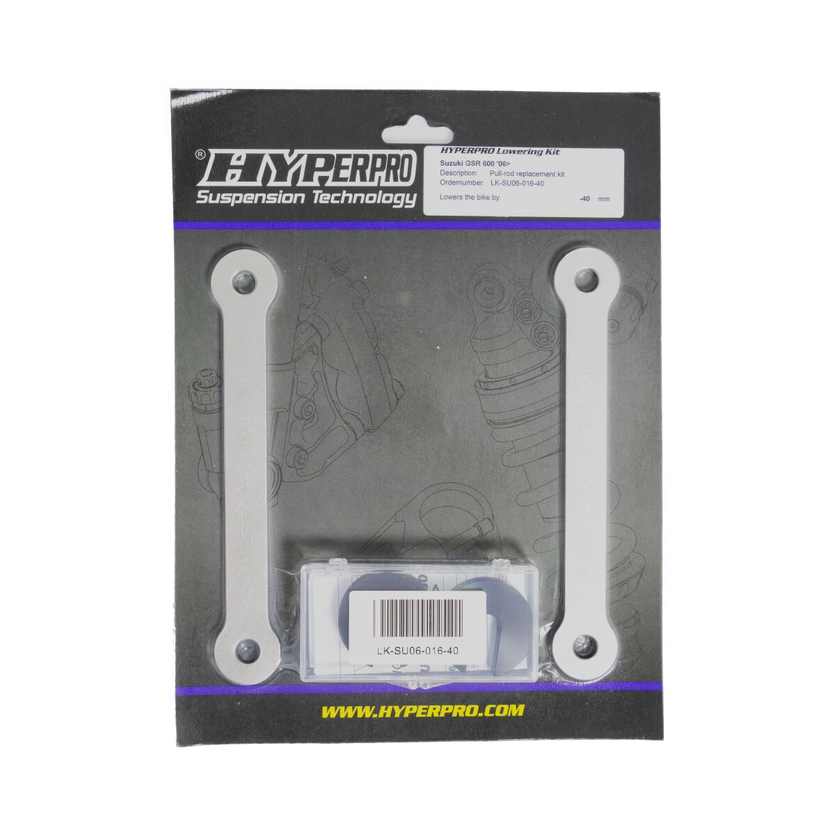 HYPERPRO LOWERING LINK KIT REAR -40MM LK-SU06-016-40