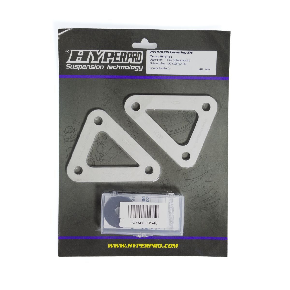 HYPERPRO LOWERING LINK KIT REAR -40MM LK-YA06-001-40