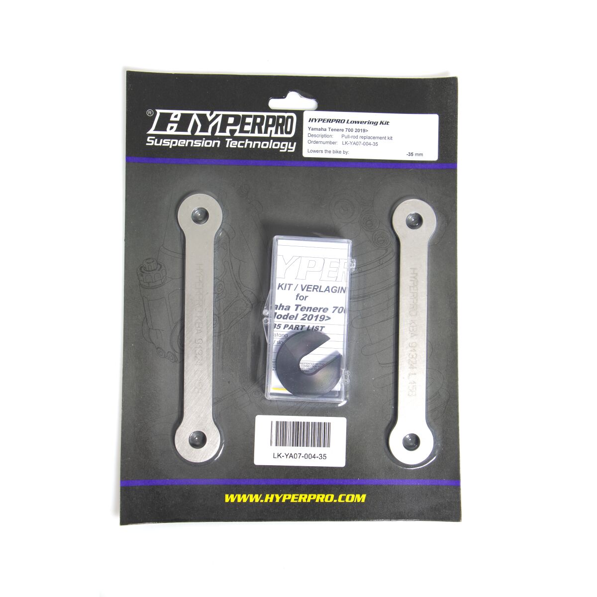 HYPERPRO REAR LOW KIT -25MM HONDA HORNET 750 LK-HO07-006-25
