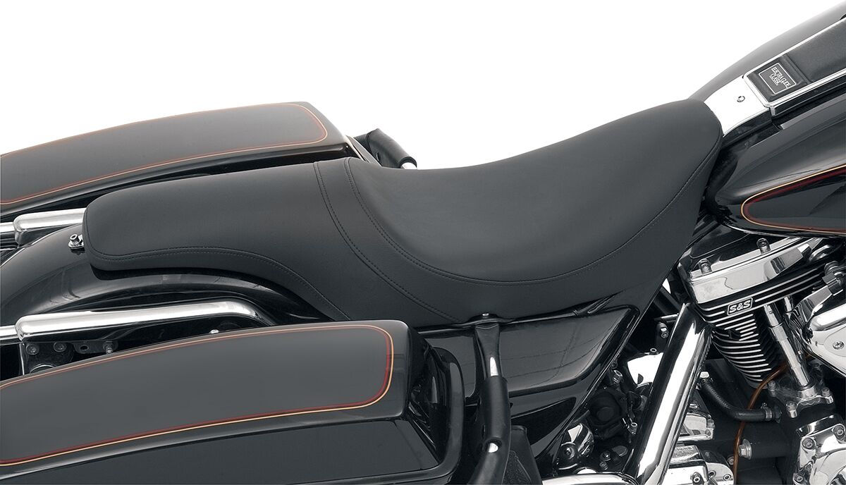 DRAG SPECIALTIES SEATS SEAT PREDATOR REAR 2-UP VINYL BLACK 0801-0212