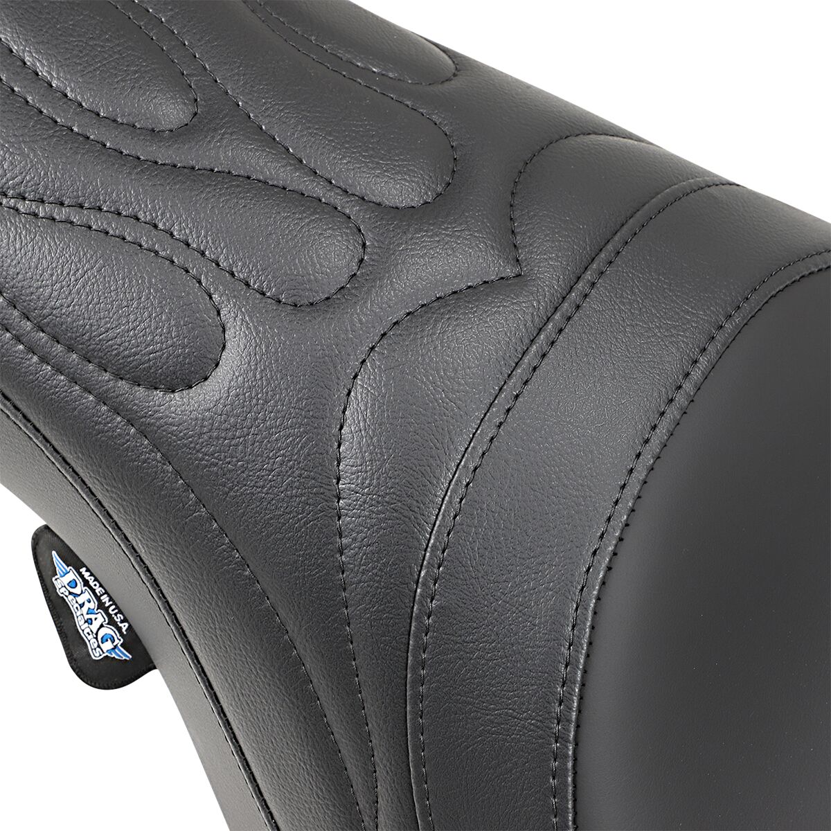 DRAG SPECIALTIES SEATS SEAT PREDATOR REAR 2-UP VINYL BLACK 0801-0213