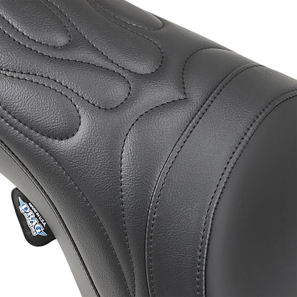 DRAG SPECIALTIES SEATS SEAT PREDATOR REAR 2-UP VINYL BLACK 0801-0213