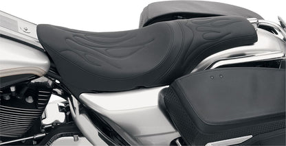 DRAG SPECIALTIES SEATS SEAT PREDATOR REAR 2-UP VINYL BLACK 0801-0213
