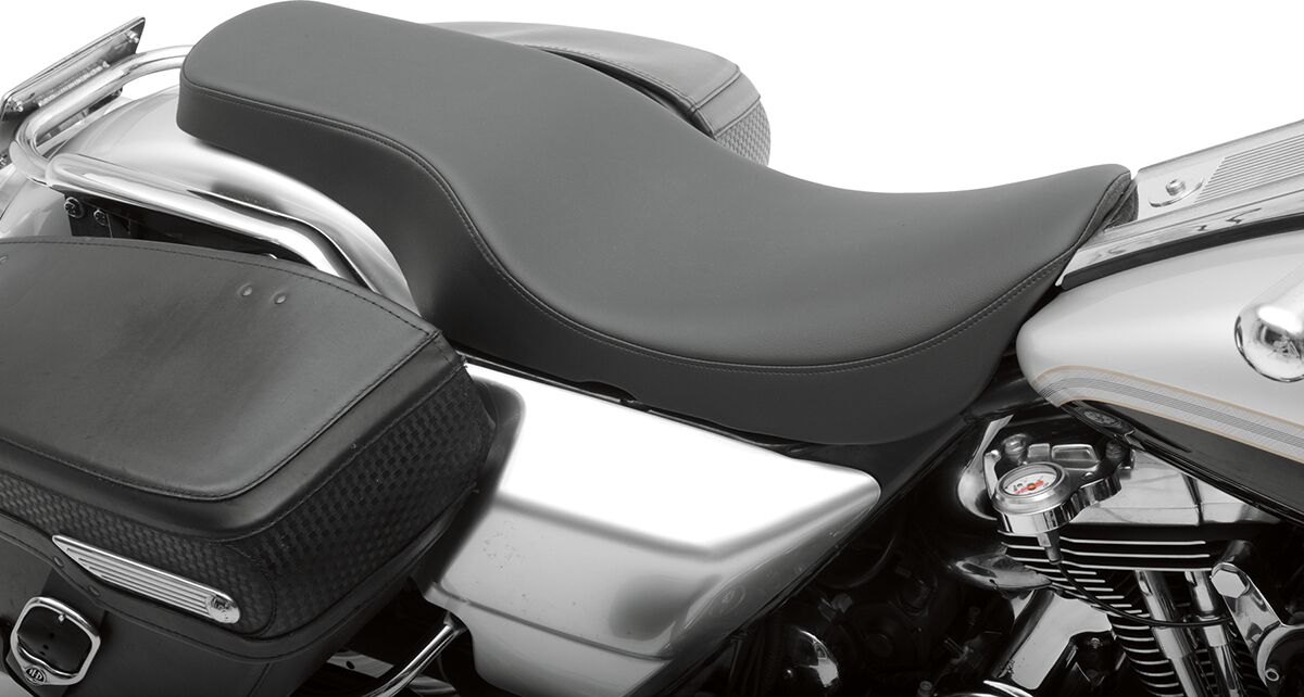 DRAG SPECIALTIES SEATS SEAT SPOON STYLE FRONT | REAR SMOOTH VINYL BLACK 0801-0442