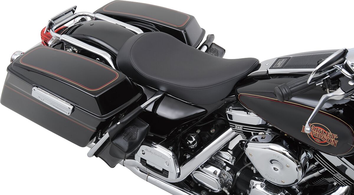 DRAG SPECIALTIES SEATS SEAT LOW PROFILE SOLO VINYL BLACK 0801-0727