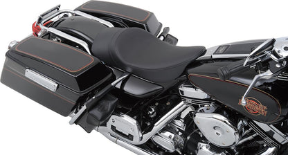DRAG SPECIALTIES SEATS SEAT LOW PROFILE SOLO SEAT WITH FORWARD POSITIONING SOLO VINYL BLACK 0801-0730
