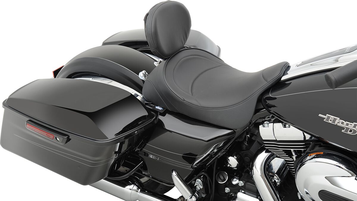 DRAG SPECIALTIES SEATS SOLO SEAT WITH OPTIONAL EZ GLIDE BACKREST SYSTEM 0801-0886