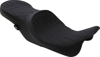 DRAG SPECIALTIES SEATS SEAT LOW PROFILE TOURING WITH DRIVER BACKREST PROVISION 0801-1008